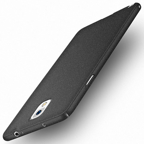 Samsung Galaxy Note 3 N9000用ハードケース プラスチック 質感もマット M03 サムスン ブラック