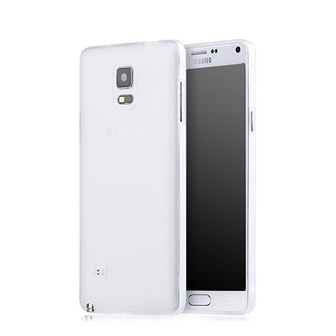 Samsung Galaxy Note 4 Duos N9100 Dual SIM用ハードケース プラスチック 質感もマット サムスン ホワイト
