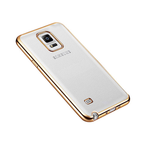 Samsung Galaxy Note 4 Duos N9100 Dual SIM用ケース 高級感 手触り良い アルミメタル 製の金属製 バンパー サムスン ゴールド