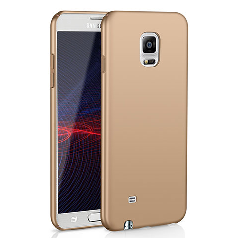 Samsung Galaxy Note 4 Duos N9100 Dual SIM用ハードケース プラスチック 質感もマット M02 サムスン ゴールド