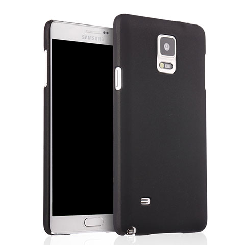 Samsung Galaxy Note 4 SM-N910F用ハードケース プラスチック 質感もマット サムスン ブラック