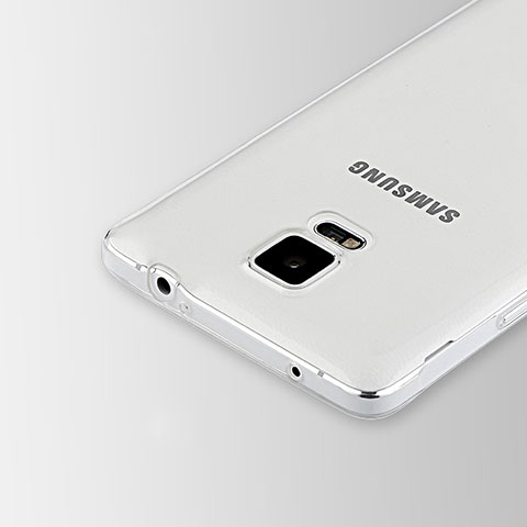 Samsung Galaxy Note 4 SM-N910F用極薄ソフトケース シリコンケース 耐衝撃 全面保護 クリア透明 T02 サムスン クリア