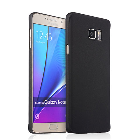 Samsung Galaxy Note 5 N9200 N920 N920F用ハードケース プラスチック 質感もマット サムスン ブラック