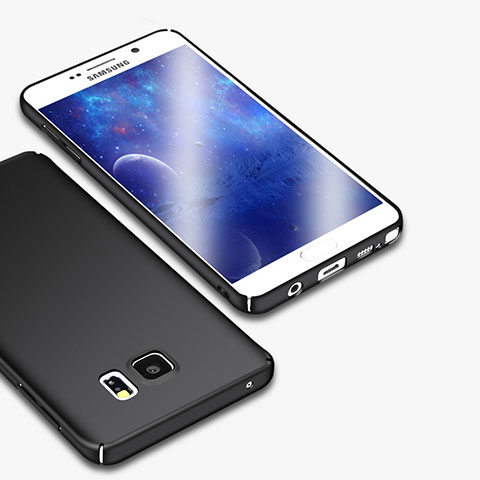 Samsung Galaxy Note 5 N9200 N920 N920F用ハードケース プラスチック 質感もマット M01 サムスン ブラック