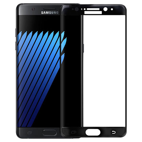 Samsung Galaxy Note 7用強化ガラス フル液晶保護フィルム F04 サムスン ブラック