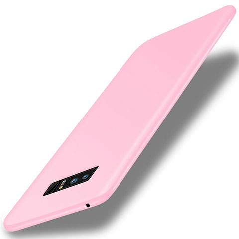 Samsung Galaxy Note 8用極薄ソフトケース シリコンケース 耐衝撃 全面保護 S01 サムスン ピンク