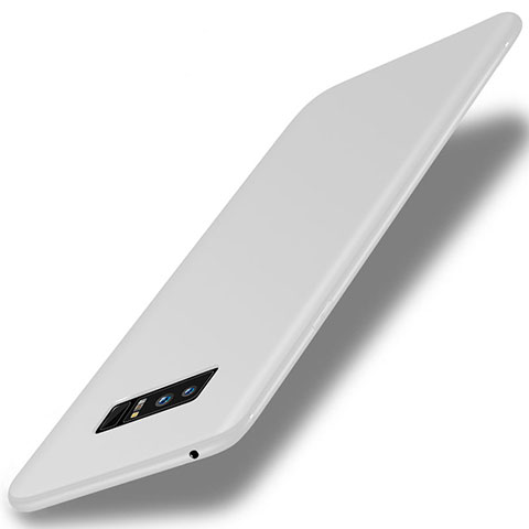 Samsung Galaxy Note 8用極薄ソフトケース シリコンケース 耐衝撃 全面保護 S01 サムスン ホワイト