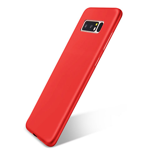 Samsung Galaxy Note 8用極薄ソフトケース シリコンケース 耐衝撃 全面保護 S05 サムスン レッド