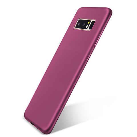 Samsung Galaxy Note 8用極薄ソフトケース シリコンケース 耐衝撃 全面保護 S05 サムスン パープル