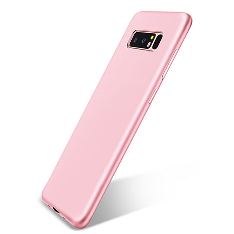 Samsung Galaxy Note 8用極薄ソフトケース シリコンケース 耐衝撃 全面保護 S05 サムスン ピンク