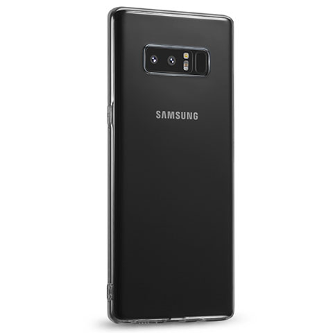 Samsung Galaxy Note 8 Duos N950F用極薄ソフトケース シリコンケース 耐衝撃 全面保護 クリア透明 R04 サムスン クリア