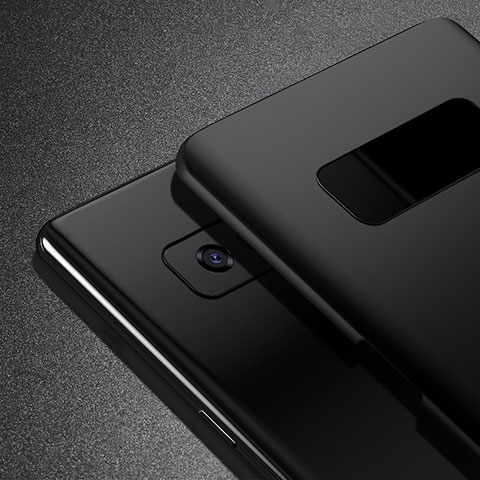 Samsung Galaxy Note 8 Duos N950F用ハードケース プラスチック 質感もマット M02 サムスン ブラック