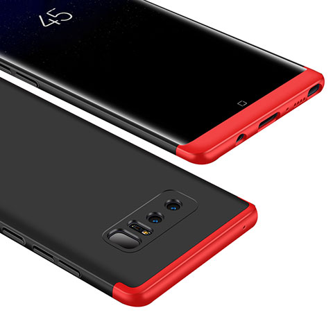 Samsung Galaxy Note 8 Duos N950F用ハードケース プラスチック 質感もマット 前面と背面 360度 フルカバー M01 サムスン レッド・ブラック