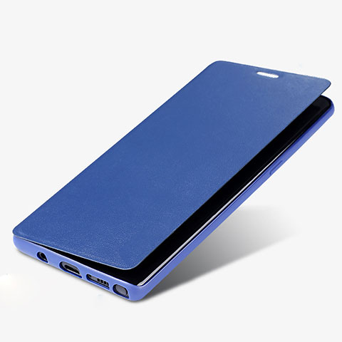 Samsung Galaxy Note 8 Duos N950F用手帳型 レザーケース スタンド L03 サムスン ネイビー