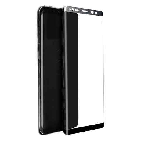 Samsung Galaxy Note 8 Duos N950F用強化ガラス フル液晶保護フィルム サムスン ブラック
