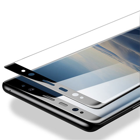 Samsung Galaxy Note 8 Duos N950F用強化ガラス フル液晶保護フィルム F06 サムスン ブラック