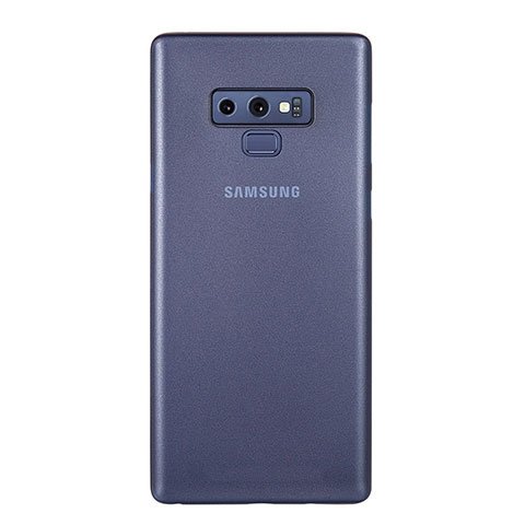 Samsung Galaxy Note 9用極薄ケース クリア透明 プラスチック 質感もマットU01 サムスン ネイビー