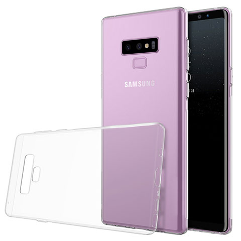 Samsung Galaxy Note 9用極薄ソフトケース シリコンケース 耐衝撃 全面保護 クリア透明 T02 サムスン クリア