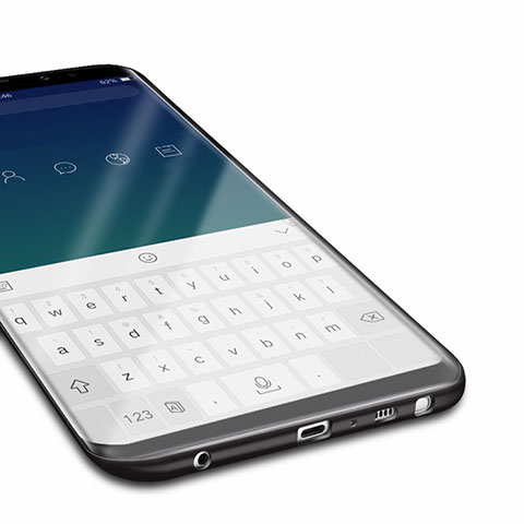 Samsung Galaxy Note 9用極薄ソフトケース シリコンケース 耐衝撃 全面保護 サムスン ブラック