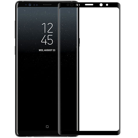 Samsung Galaxy Note 9用強化ガラス フル液晶保護フィルム F03 サムスン ブラック