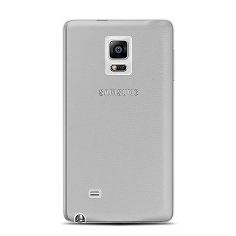 Samsung Galaxy Note Edge SM-N915F用極薄ソフトケース シリコンケース 耐衝撃 全面保護 クリア透明 サムスン グレー