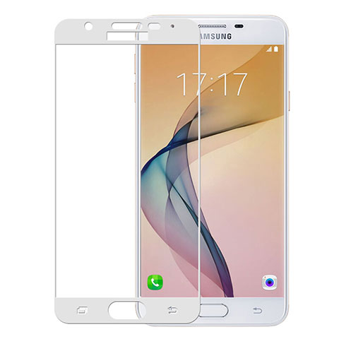 Samsung Galaxy On5 (2016) G570 G570F用強化ガラス フル液晶保護フィルム サムスン ホワイト