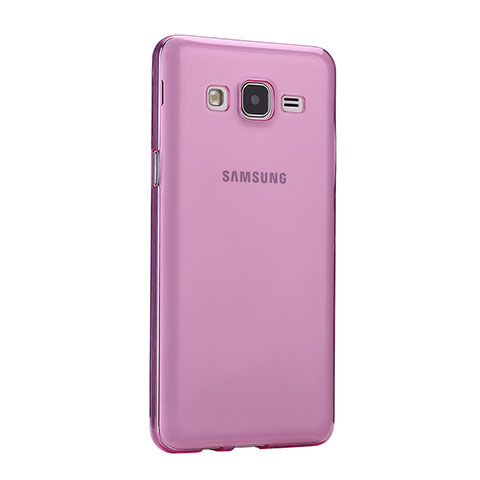 Samsung Galaxy On5 Pro用極薄ソフトケース シリコンケース 耐衝撃 全面保護 クリア透明 サムスン ピンク