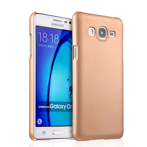 Samsung Galaxy On7 Pro用ハードケース プラスチック 質感もマット サムスン ゴールド