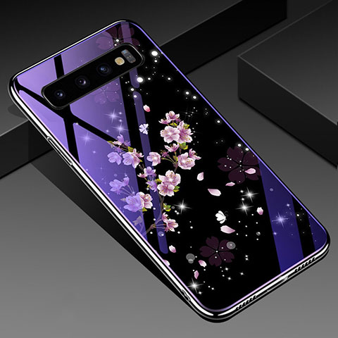 Samsung Galaxy S10 5G用ハイブリットバンパーケース プラスチック パターン 鏡面 カバー K05 サムスン マルチカラー