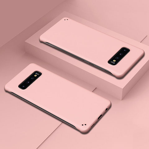 Samsung Galaxy S10 5G用ハードケース プラスチック 質感もマット カバー P01 サムスン ピンク