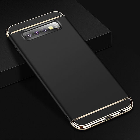Samsung Galaxy S10 5G用ケース 高級感 手触り良い メタル兼プラスチック バンパー T01 サムスン ブラック