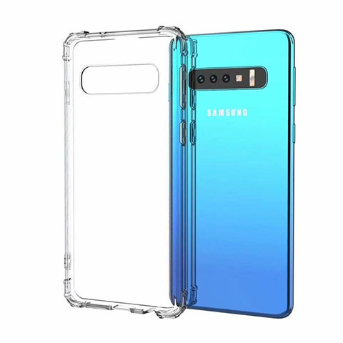 Samsung Galaxy S10 5G用極薄ソフトケース シリコンケース 耐衝撃 全面保護 クリア透明 A05 サムスン クリア