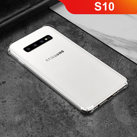 Samsung Galaxy S10 5G用極薄ソフトケース シリコンケース 耐衝撃 全面保護 クリア透明 T11 サムスン クリア