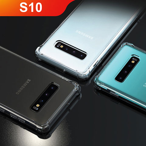 Samsung Galaxy S10 5G用極薄ソフトケース シリコンケース 耐衝撃 全面保護 クリア透明 T12 サムスン クリア