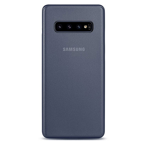Samsung Galaxy S10 5G用極薄ケース クリア透明 プラスチック 質感もマット カバー P01 サムスン ネイビー