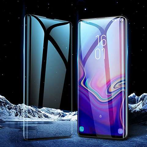 Samsung Galaxy S10 5G用強化ガラス フル液晶保護フィルム サムスン ブラック