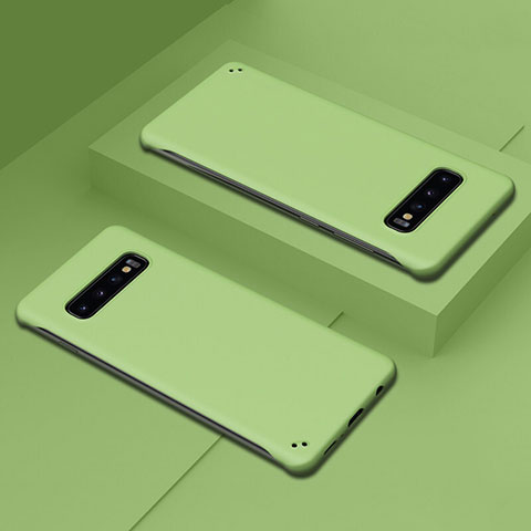 Samsung Galaxy S10用ハードケース プラスチック 質感もマット カバー P01 サムスン グリーン
