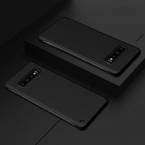 Samsung Galaxy S10用ハードケース プラスチック 質感もマット カバー P01 サムスン ブラック