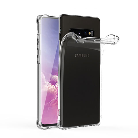 Samsung Galaxy S10用極薄ソフトケース シリコンケース 耐衝撃 全面保護 クリア透明 T06 サムスン クリア