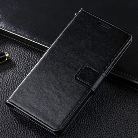 Samsung Galaxy S10 Plus用手帳型 レザーケース スタンド カバー T06 サムスン ブラック