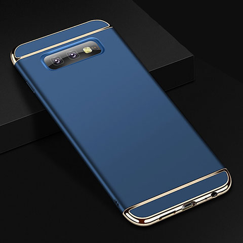 Samsung Galaxy S10e用ケース 高級感 手触り良い メタル兼プラスチック バンパー T01 サムスン ネイビー
