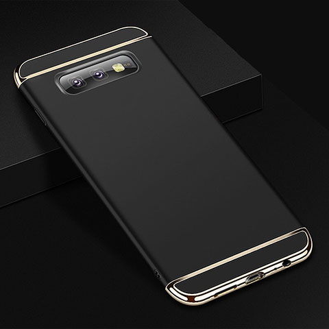 Samsung Galaxy S10e用ケース 高級感 手触り良い メタル兼プラスチック バンパー T01 サムスン ブラック