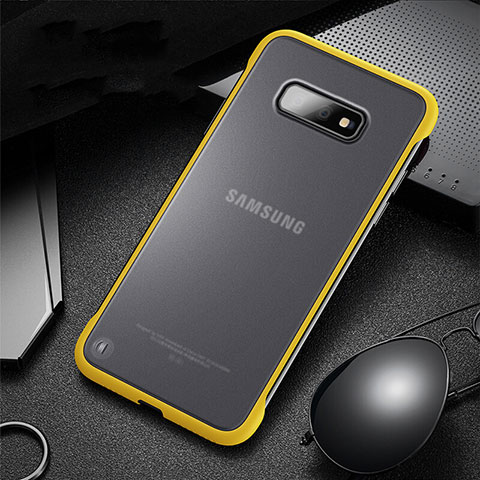 Samsung Galaxy S10e用ハイブリットバンパーケース プラスチック 兼シリコーン カバー R01 サムスン イエロー