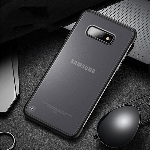 Samsung Galaxy S10e用ハイブリットバンパーケース プラスチック 兼シリコーン カバー R01 サムスン ブラック