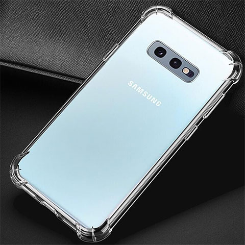 Samsung Galaxy S10e用極薄ソフトケース シリコンケース 耐衝撃 全面保護 クリア透明 K01 サムスン クリア