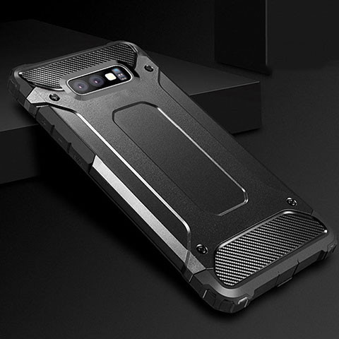 Samsung Galaxy S10e用360度 フルカバー極薄ソフトケース シリコンケース 耐衝撃 全面保護 バンパー S01 サムスン ブラック