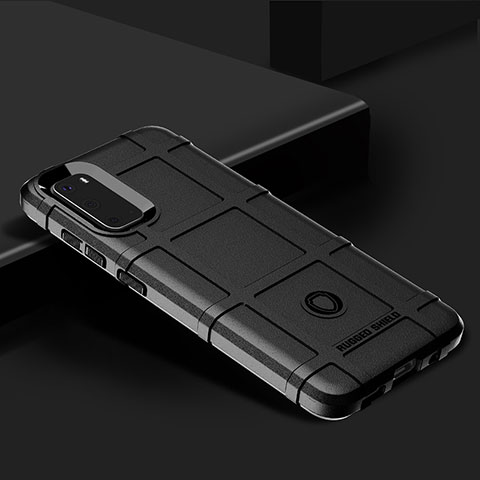 Samsung Galaxy S20 5G用360度 フルカバー極薄ソフトケース シリコンケース 耐衝撃 全面保護 バンパー J01S サムスン ブラック