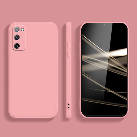 Samsung Galaxy S20 FE (2022) 5G用360度 フルカバー極薄ソフトケース シリコンケース 耐衝撃 全面保護 バンパー S03 サムスン ピンク