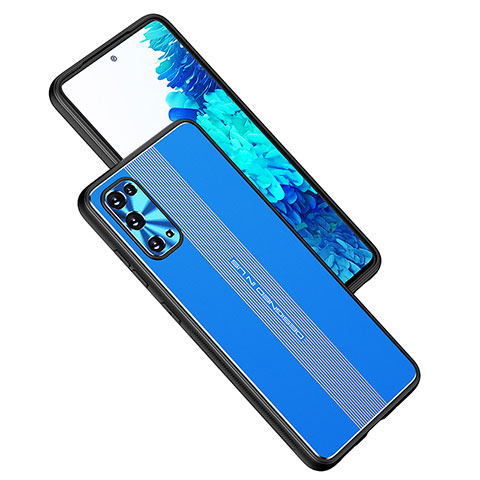 Samsung Galaxy S20 FE (2022) 5G用ケース 高級感 手触り良い アルミメタル 製の金属製 兼シリコン カバー JL1 サムスン ネイビー