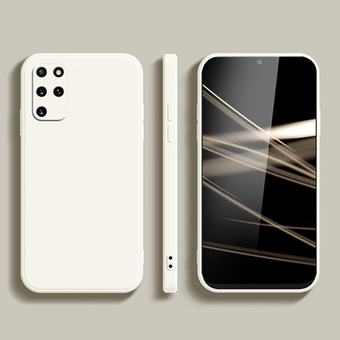 Samsung Galaxy S20 Plus 5G用360度 フルカバー極薄ソフトケース シリコンケース 耐衝撃 全面保護 バンパー S05 サムスン ホワイト